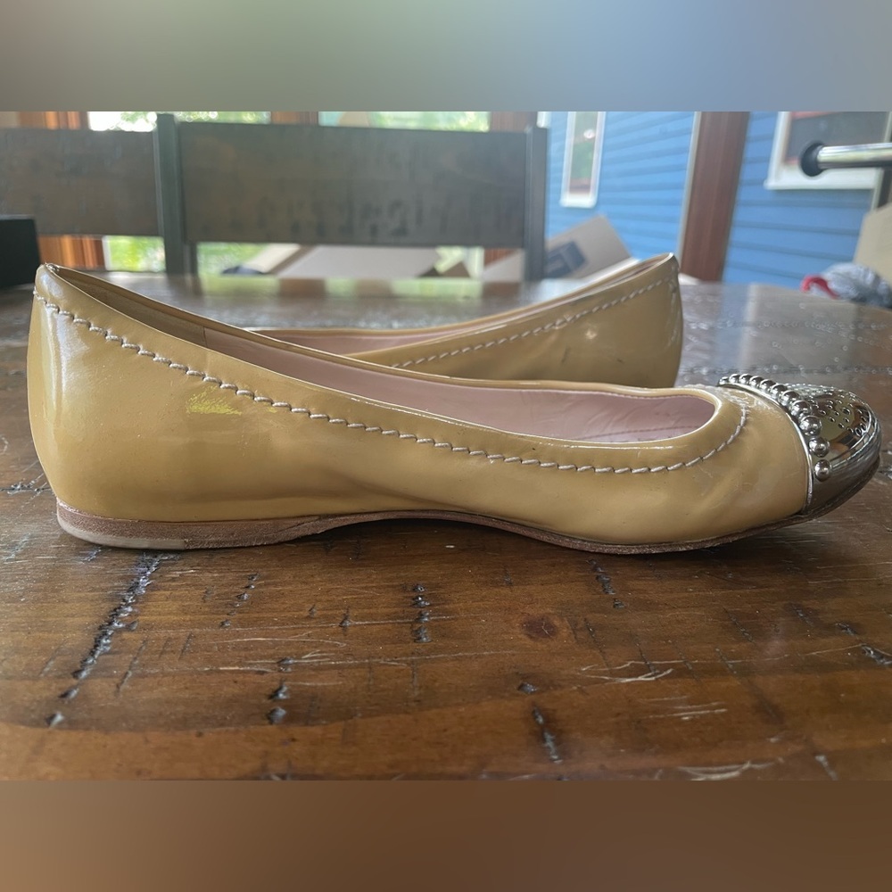 Miu Miu flats (US size 5) with Metal Toe Cap - Picture 8 of 12